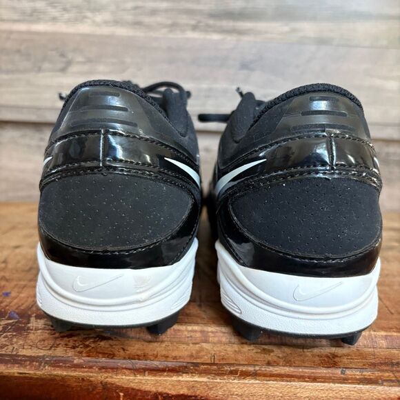 Nike Baseball Rubber Cleats Black White Men's 10 Good Used Condition - Picture 6 of 11